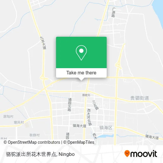 骆驼派出所花木世界点 map