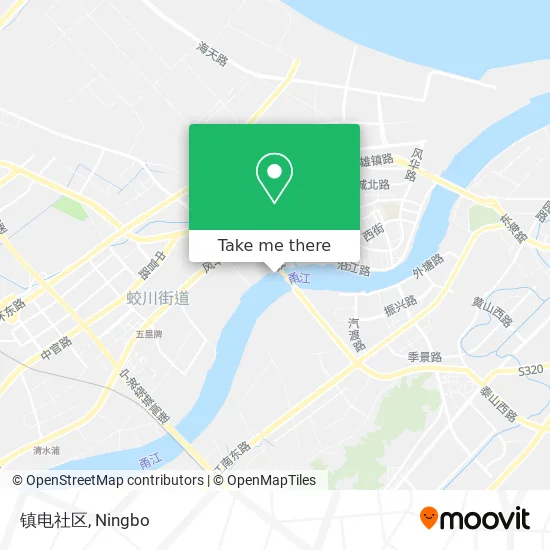 镇电社区 map