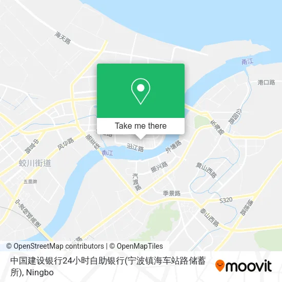 中国建设银行24小时自助银行(宁波镇海车站路储蓄所) map