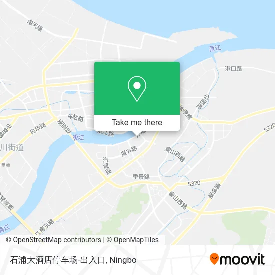 石浦大酒店停车场-出入口 map