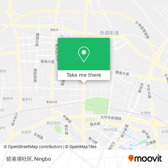 箭港湖社区 map