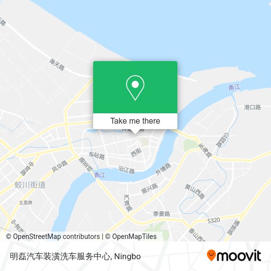 明磊汽车装潢洗车服务中心 map