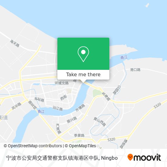 宁波市公安局交通警察支队镇海港区中队 map