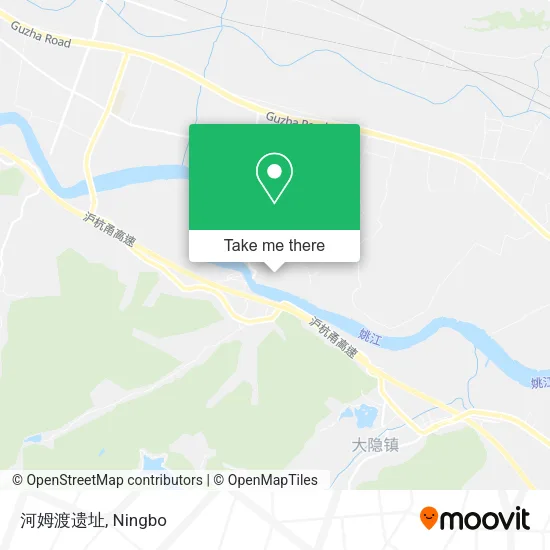 河姆渡遗址 map