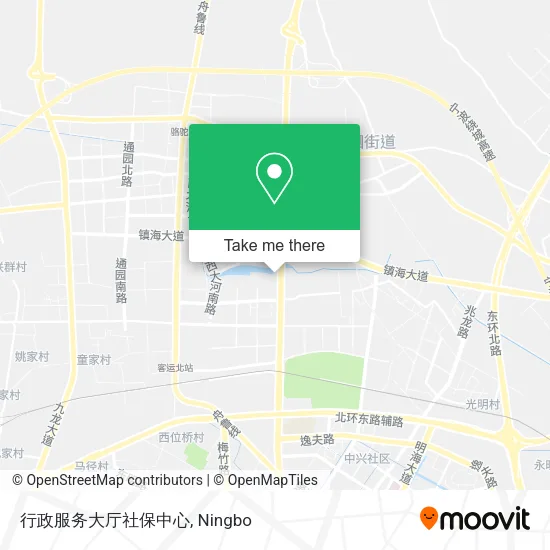 行政服务大厅社保中心 map