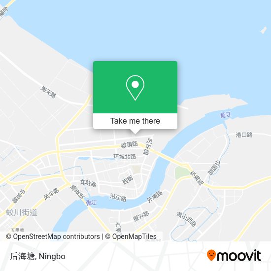 后海塘 map