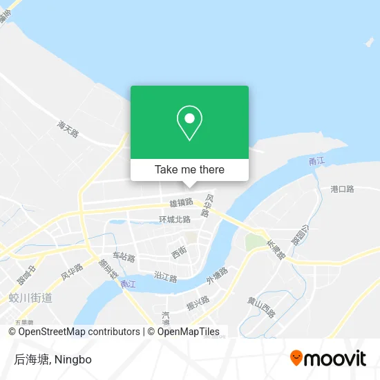 后海塘 map