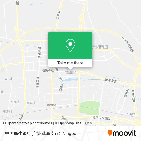 中国民生银行(宁波镇海支行) map