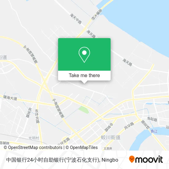 中国银行24小时自助银行(宁波石化支行) map
