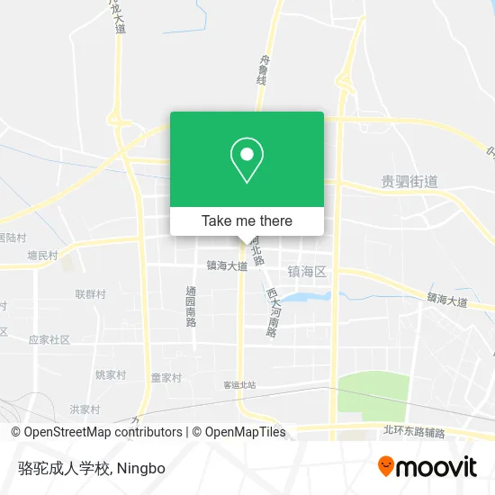 骆驼成人学校 map