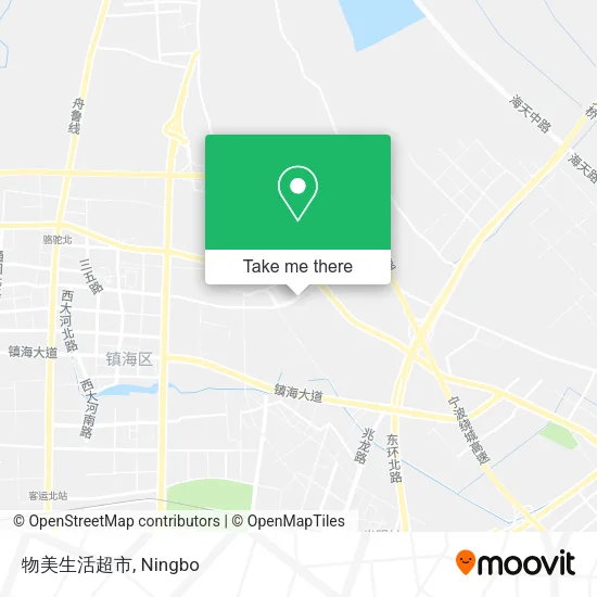 物美生活超市 map