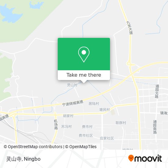 灵山寺 map