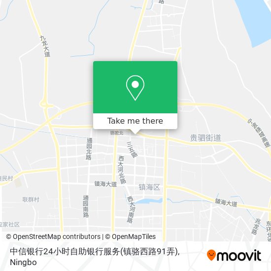 中信银行24小时自助银行服务(镇骆西路91弄) map