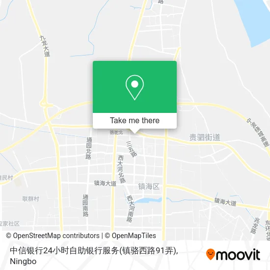 中信银行24小时自助银行服务(镇骆西路91弄) map