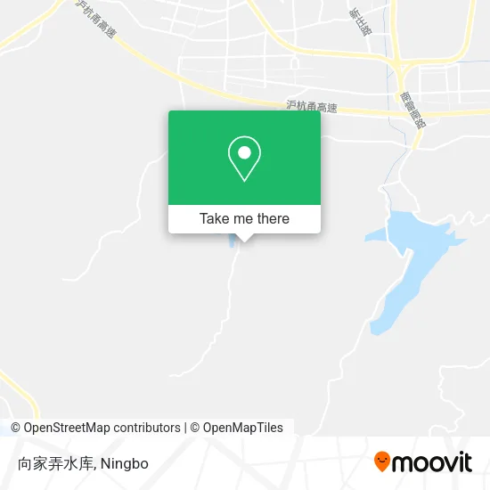 向家弄水库 map