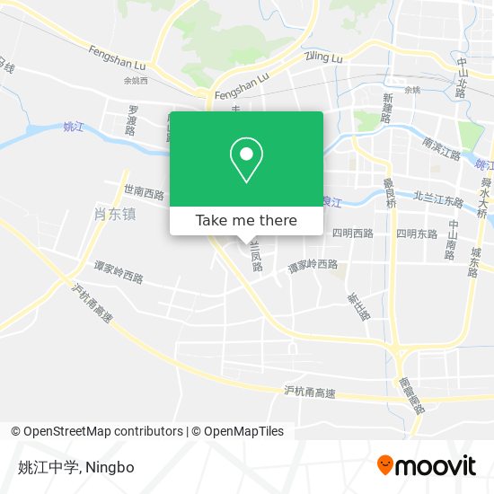 姚江中学 map