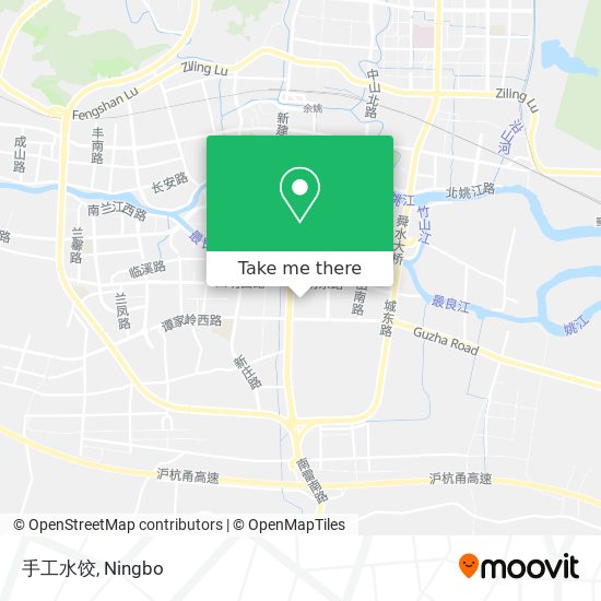 手工水饺 map