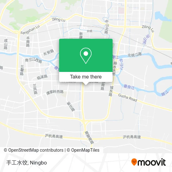 手工水饺 map
