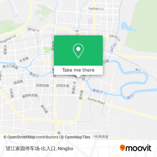 望江家园停车场-出入口 map