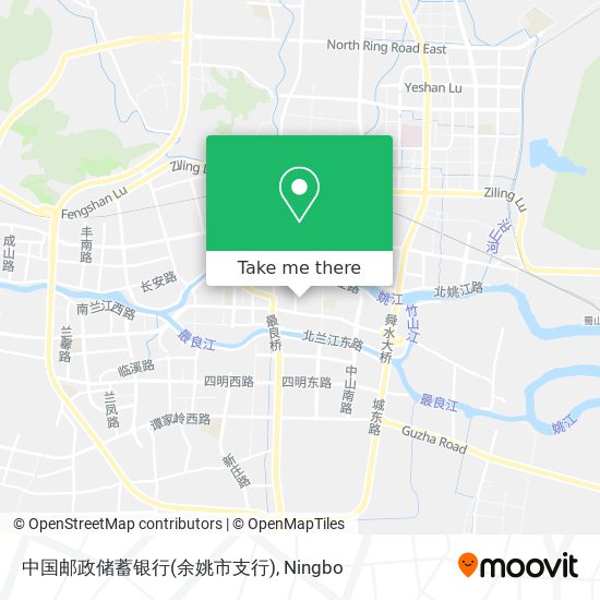 中国邮政储蓄银行(余姚市支行) map