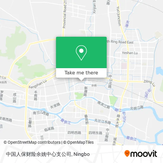 中国人保财险余姚中心支公司 map