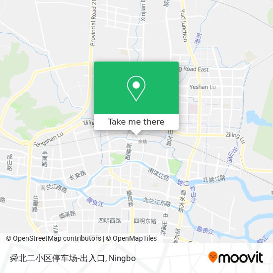 舜北二小区停车场-出入口 map