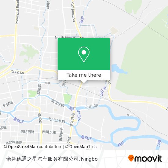 余姚德通之星汽车服务有限公司 map