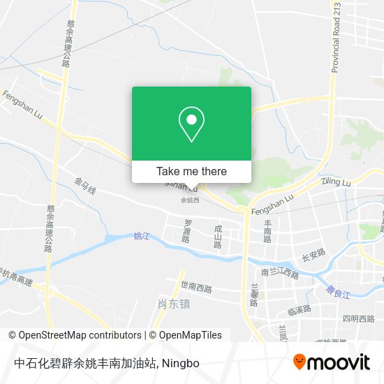 中石化碧辟余姚丰南加油站 map