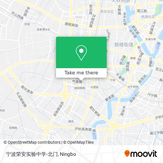宁波荣安实验中学-北门 map
