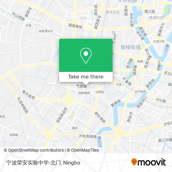 宁波荣安实验中学-北门 map