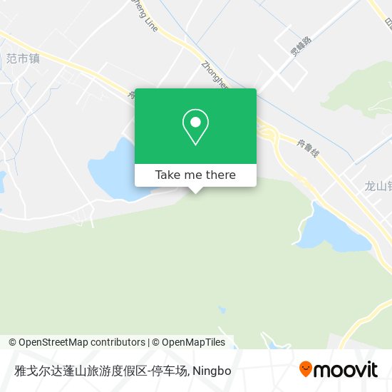 雅戈尔达蓬山旅游度假区-停车场 map