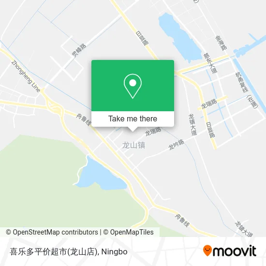 喜乐多平价超市(龙山店) map