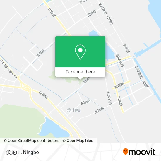 伏龙山 map
