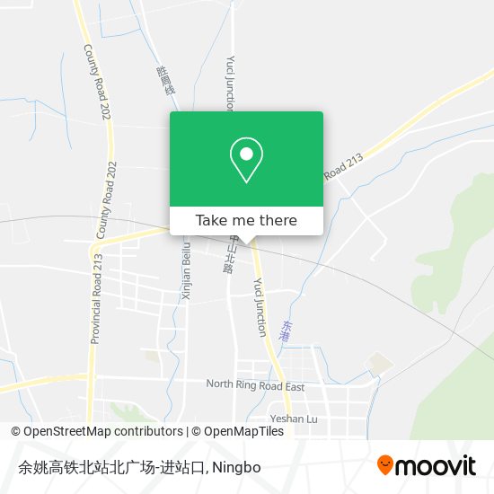 余姚高铁北站北广场-进站口 map
