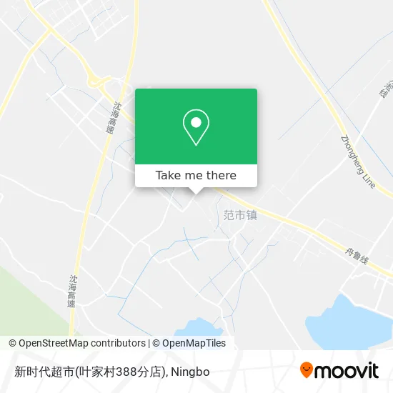 新时代超市(叶家村388分店) map