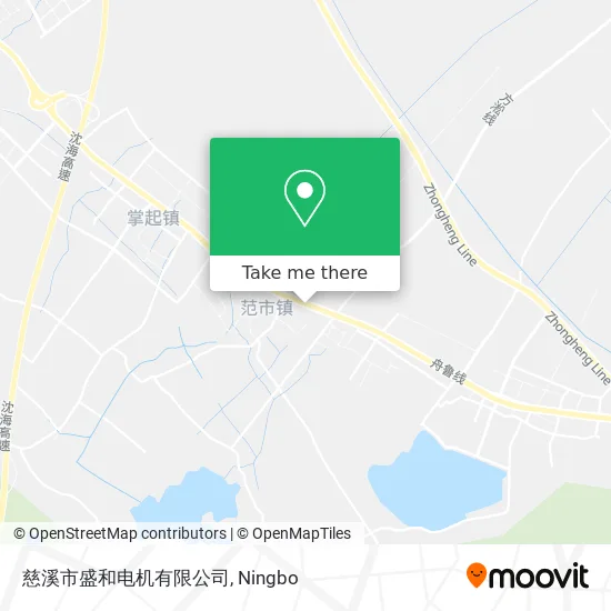 慈溪市盛和电机有限公司 map