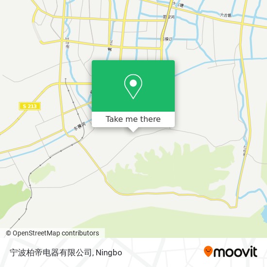 宁波柏帝电器有限公司 map