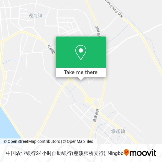 中国农业银行24小时自助银行(慈溪师桥支行) map