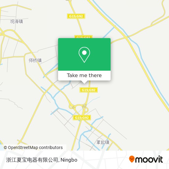 浙江夏宝电器有限公司 map