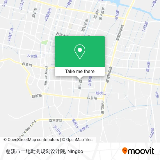 慈溪市土地勘测规划设计院 map
