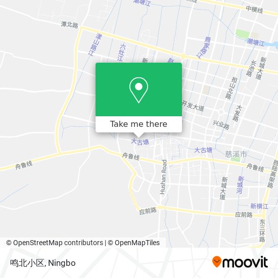 鸣北小区 map