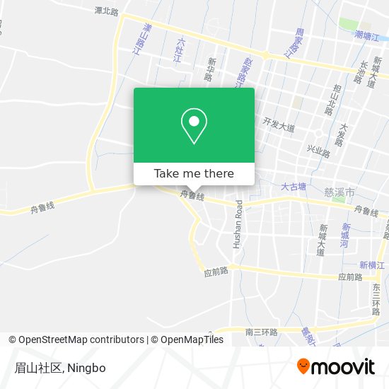 眉山社区 map