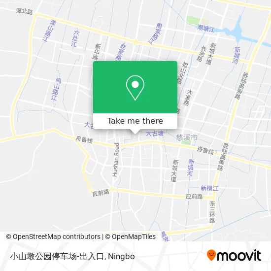 小山墩公园停车场-出入口 map