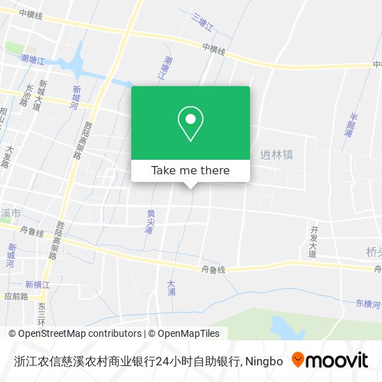 浙江农信慈溪农村商业银行24小时自助银行 map