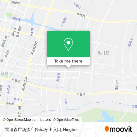 雷迪森广场酒店停车场-出入口 map