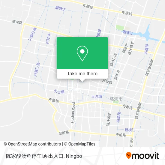 陈家酸汤鱼停车场-出入口 map