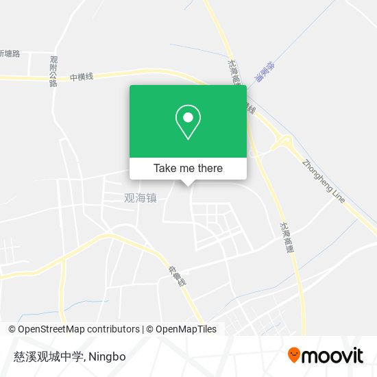 慈溪观城中学 map