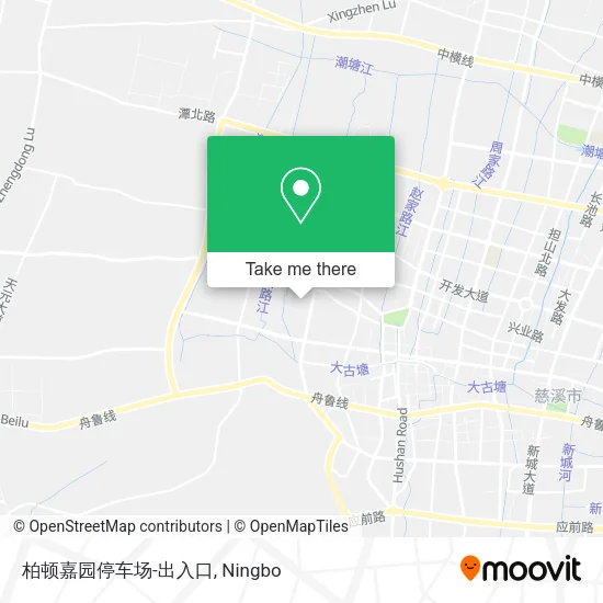 柏顿嘉园停车场-出入口 map