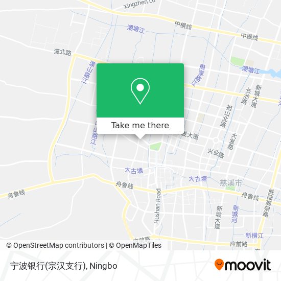 宁波银行(宗汉支行) map