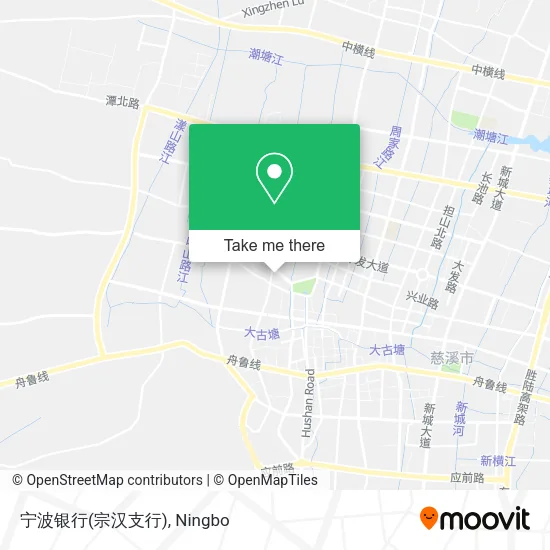 宁波银行(宗汉支行) map